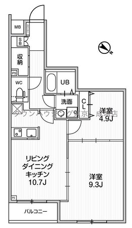 ジェノヴィア板橋本町IIIスカイガーデンの物件間取画像